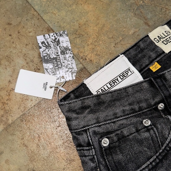 Gallery Debt. Cross Pattern Jeans - Picture 2 of 7